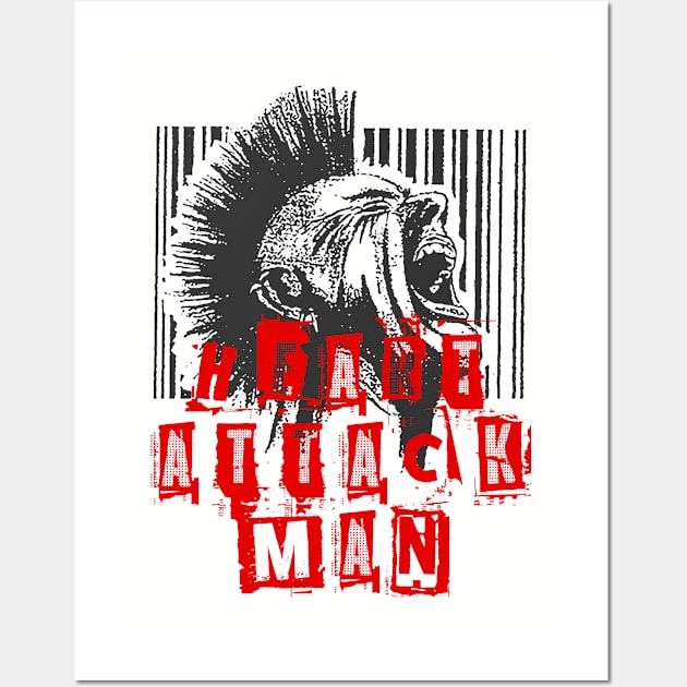 heart attack man on the barcode punk Wall Art by plerketekuk